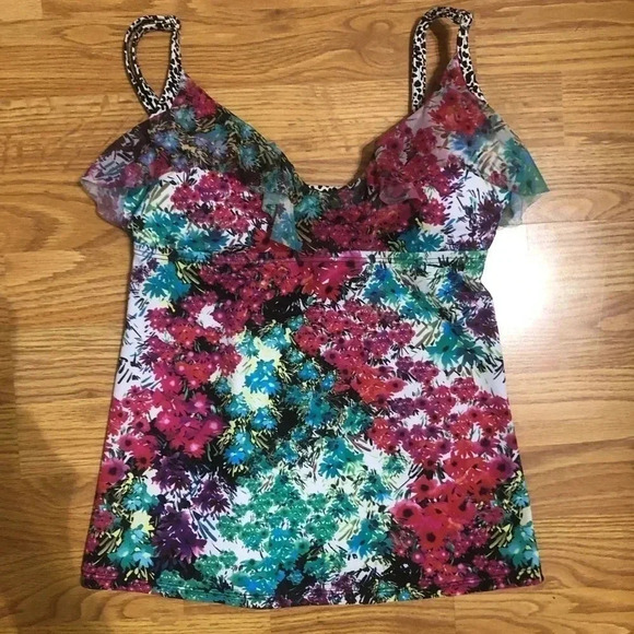 Kenneth Cole  Reaction Swimsuit 2 Pc Size Small - Picture 2 of 12